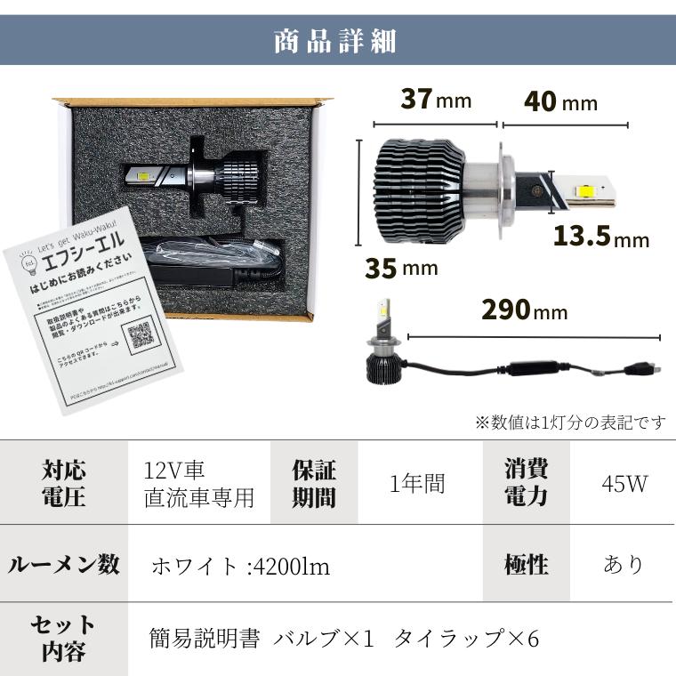 LEDヘッドライトバルブキット 2個セット　ninja両灯化キット fcl. バイク h7 led ヘッドライト hi/lo 車検対応 ニンジャ ninja 250