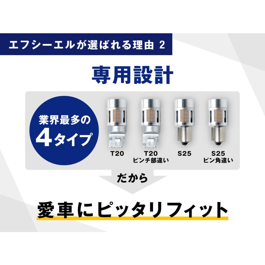 fcl. t20 ピンチ部違い s25 ピン角違い led ウインカー 抵抗内蔵 ハイ