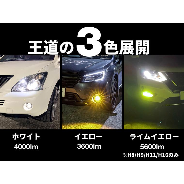 fcl. フォグランプ h8 h11 h16 hb4 hb3 led フォグ ヘッドライト 黄色