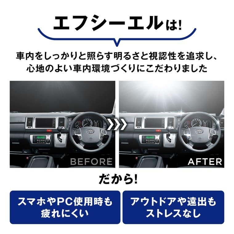 ハイエース 200系 led ルームランプ 9型 新型 8型 7型 〜1型 調光 ホワイト 電球色 暖色 リモコン 明るさ調整 車内灯 内装 | fcl. | 13