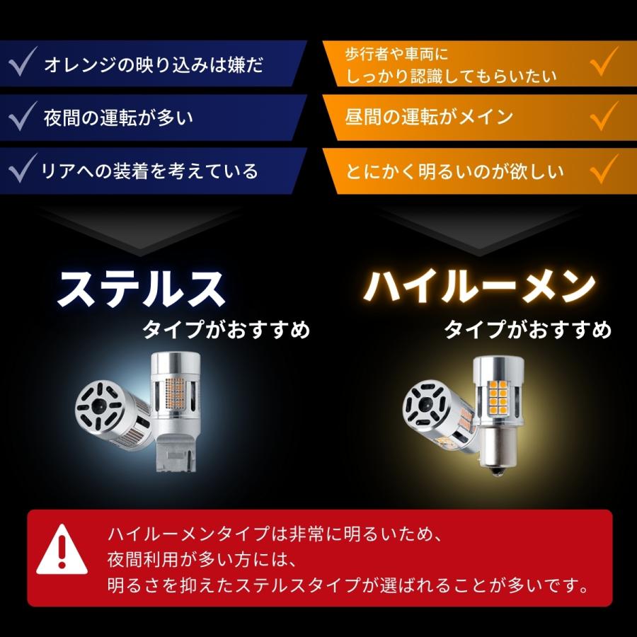 LEDウインカー パーフェクトステルス 3000lm 4個セット fcl. ジムニーノマド jc74 ウインカー led 抵抗内蔵 ステルス ハイ