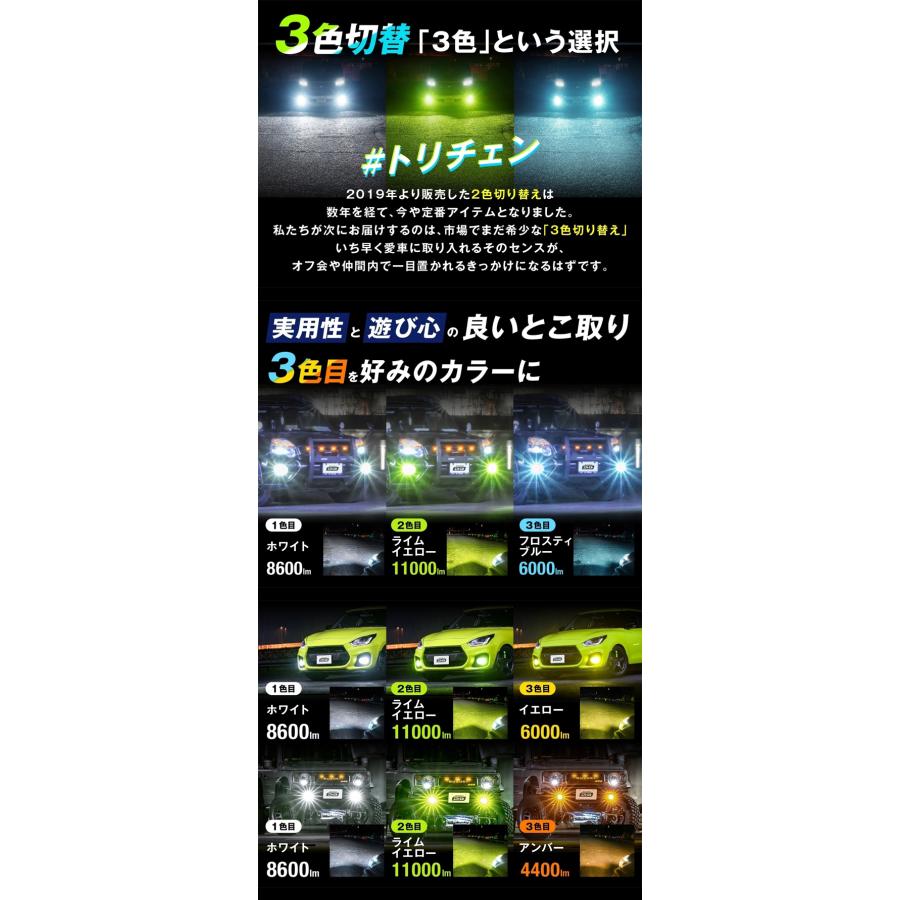 まぁ（^3^）-★　お急ぎ fcl. フォグランプ led 後付け 3色切り替え フォグランプユニット