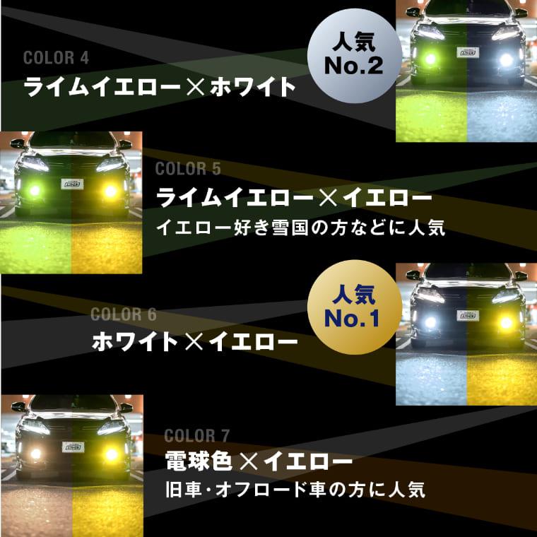 フォグランプ 後付け led レンズユニット 交換 2色切替え ガラスレンズ ledキット セットフォグ  純正ledフォグ アルファード ヴェルファイア fcl エフシーエル｜fcllicoltdshy｜16