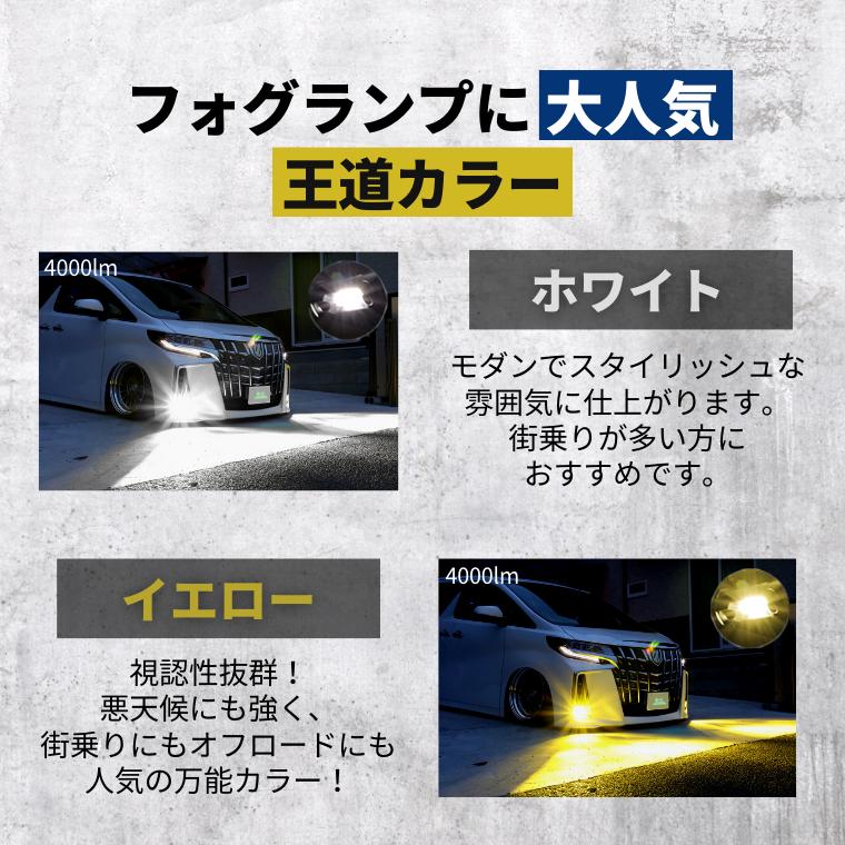 fcl. フォグランプ 後付け led レンズユニット 交換 2色切り替え
