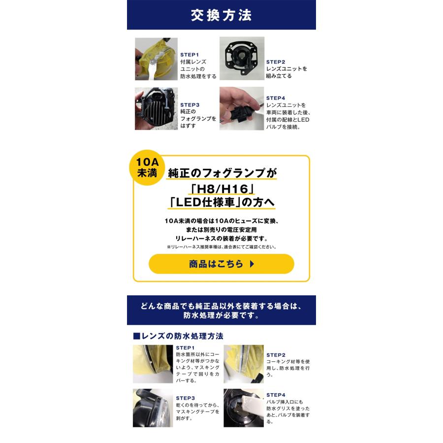 fcl. フォグランプ ユニット led 2色切り替え レンズセット 後付け
