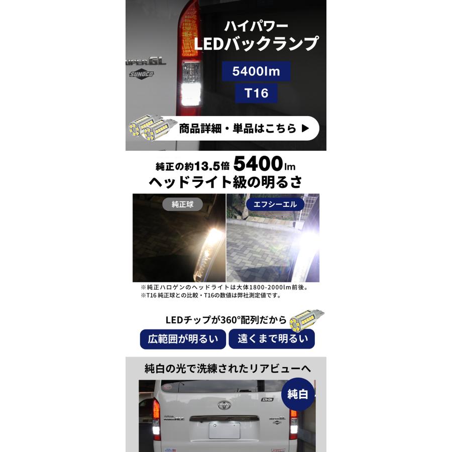 fcl. ハイエース200系 テールランプ led セット 6型 4型 5型 スーパー