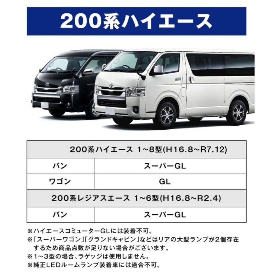 fcl. ハイエース200系 ルームランプ フォグランプ led 2色切り替え