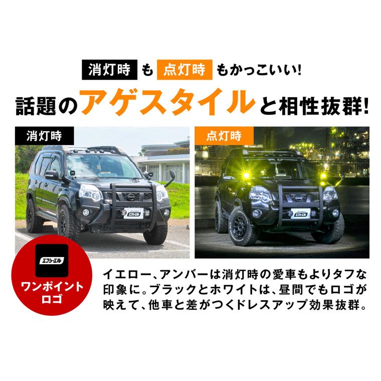 led ワークライト ボンネットステー セット 作業灯 投光器 サーチライト led補助灯 補助灯 イエロー 汎用 後付け ハイエース200系 デリカ パーツ 外装 車_12