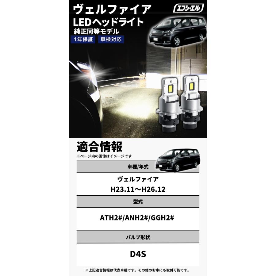 fcl. ヴェルファイア 20系 20ヴェルファイア d4s led ヘッドライト