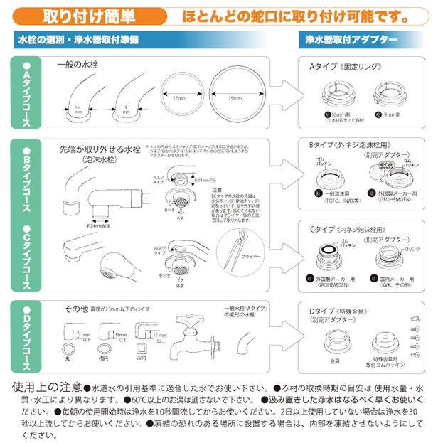 【おまけ付♪】ガイアの水135 蛇口用浄水器　ビビアン蛇口直結型｜fcloud｜04