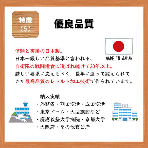 コーンピラフ　グリーンケミー　50食　非常食　保存食　レトルト　ごはん　７年　日本製　送料無料　アレルギー　ハラール｜fcsys｜08