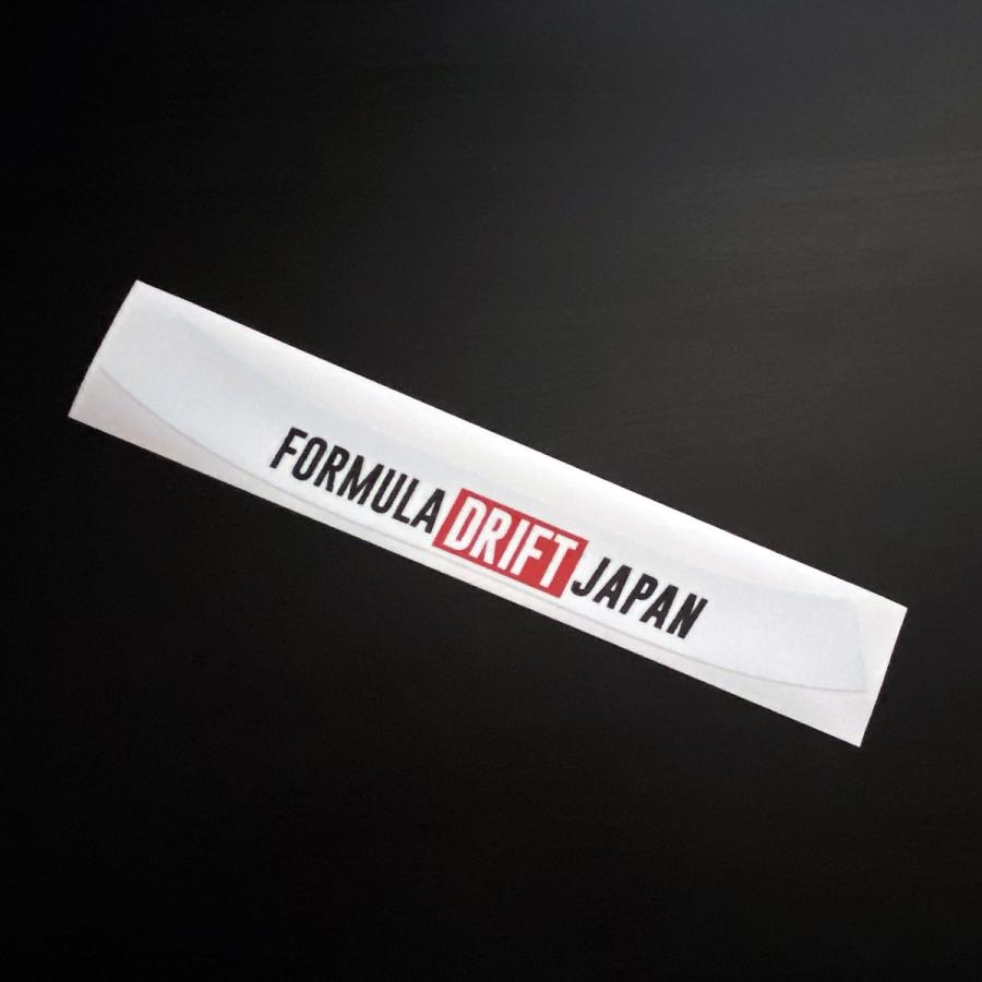 FD JAPAN ヘルメットバイザーステッカー/白 : FORMULA DRIFT