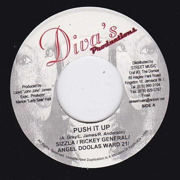 EPレコード SIZZLA, RICKEY GENERAL, ANGEL DOOLAS & WARD 21 / PUSH IT UP ...