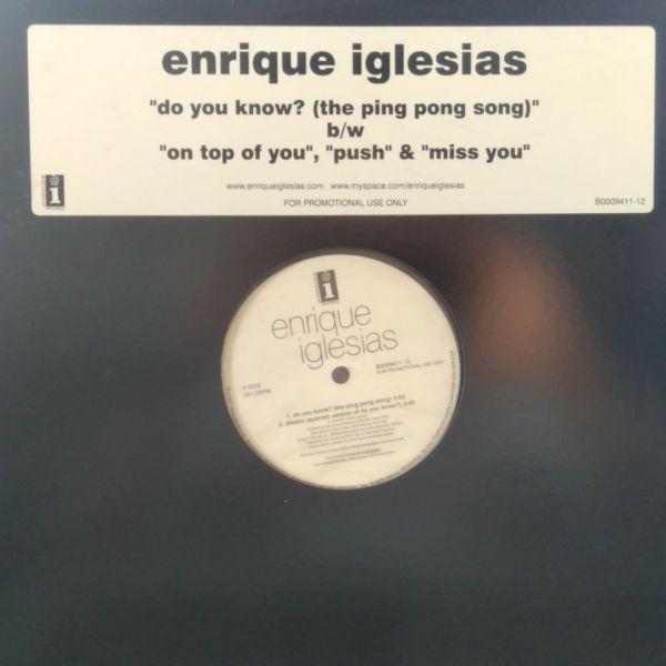 12inchレコード ENRIQUE IGLESIAS / DO YOU KNOW (THE PING PONG SONG) レコード買取・販売 COCOBEAT 通販 Yahoo
