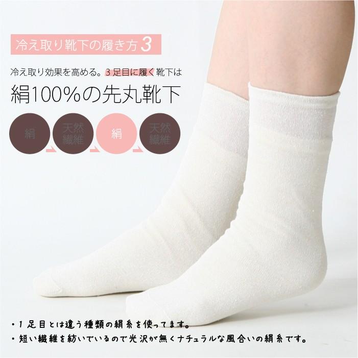 靴下 重ね履き ４足セット シルク コットン レディース 女性用 冷えとり 暖かい あったかくつした ソックス 日本製 ギフト | 絹屋 | 10