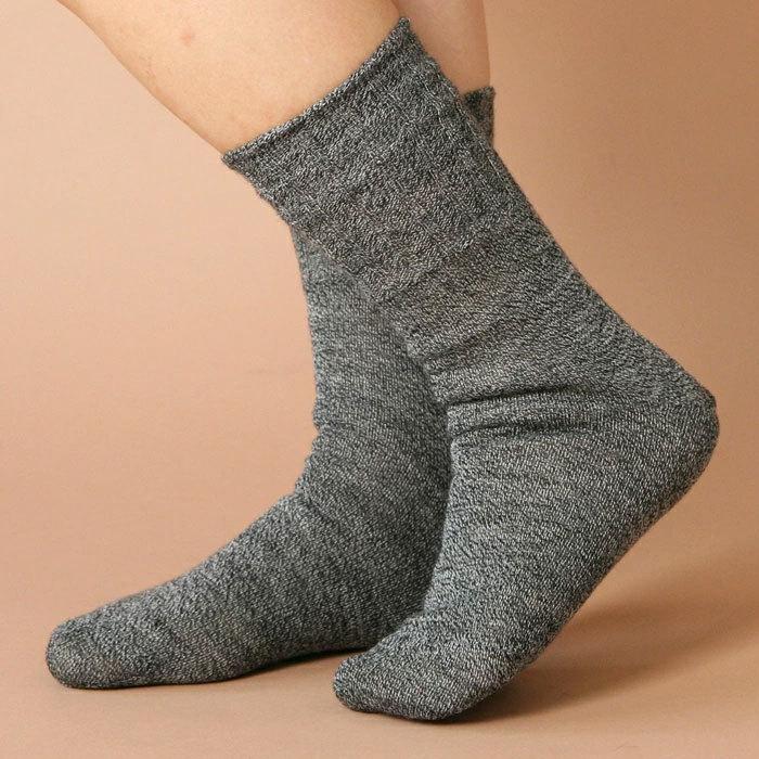 絹屋 靴下 重ね履き 4足目 ウール レディース 女性用 冷えとり 暖かい