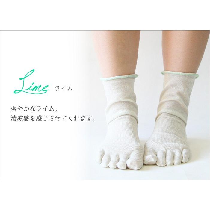 五本指 靴下 重ね履き用 シルク レディース 女性用 冷えとり 暖かい　あったかくつした ソックス 絹屋 日本製 ギフト | 絹屋 | 10