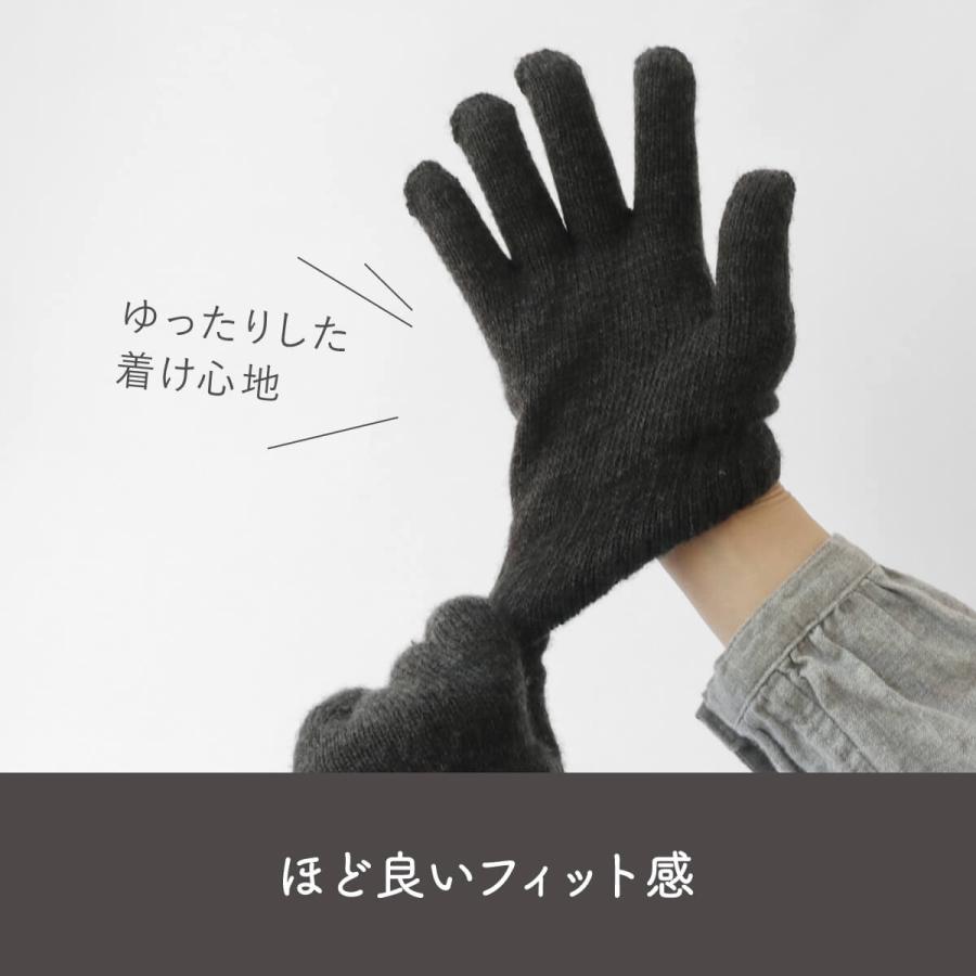 絹屋 手袋 2重編み 極暖 シルク レディース 女性用 ハンドウォーマー
