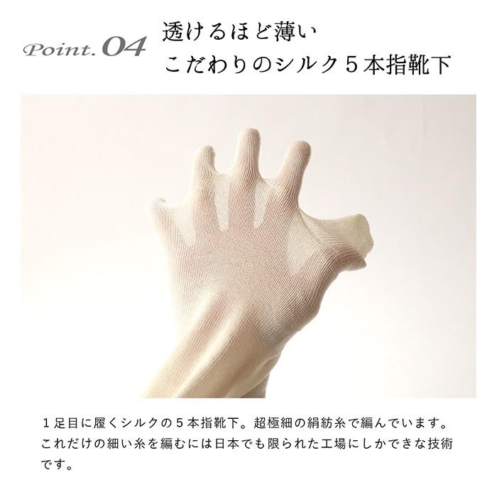 靴下 重ね履き 4足セット ふわふわ ウール混 コットン レディース 女性用 冷えとり くつした ソックス 絹屋 ギフト プレゼント | 絹屋 | 09