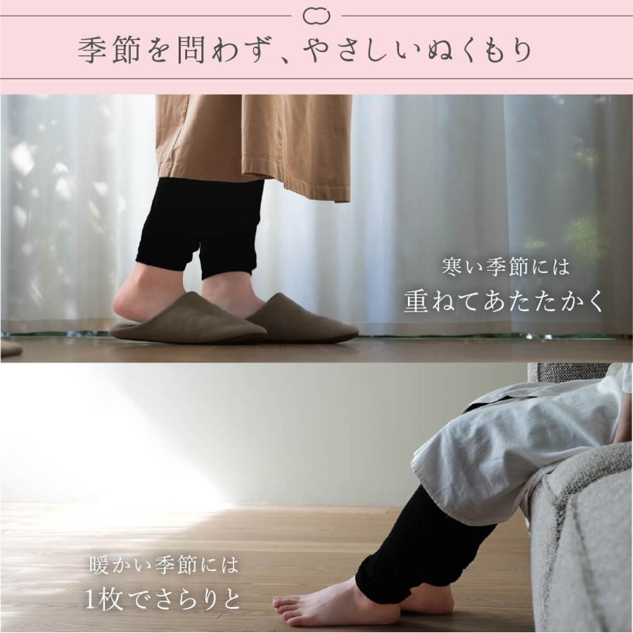 絹屋 シルク レギンス ガーゼ レディース 女性用 冷えとり 靴下