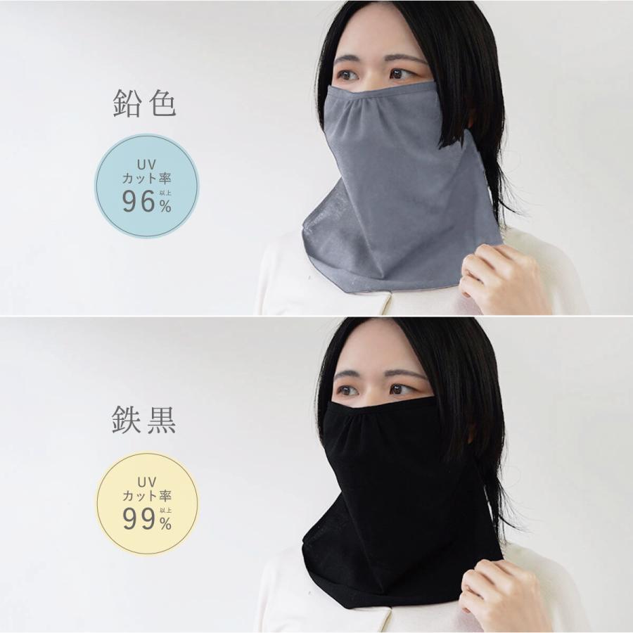 uv フェイスカバー マスク タイプ レディース 女性用 ユニセックス uvカット 日焼け防止 絹屋 日本製 ギフト プレゼント | 絹屋 | 12