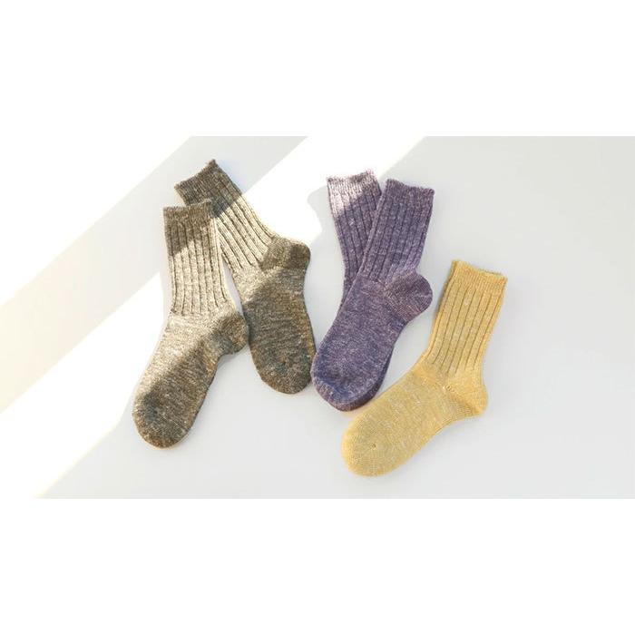 シェットランド ウール ソックス 3×4=12 poco up poco 靴下 羊毛 サスティナブル ランダム 日本製 温活 暖かい | 絹屋 | 01