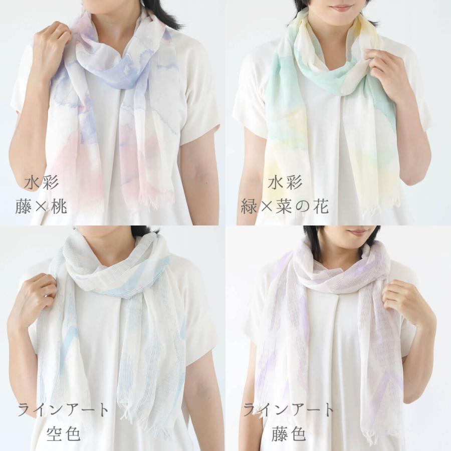 絹屋 ストール 薄手 母の日 春 シルク 綿 日本製 uvカット 敏感肌