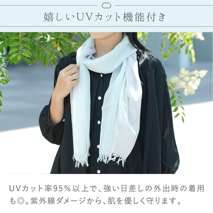 絹屋 ストール 薄手 母の日 春 シルク 綿 日本製 uvカット 敏感肌