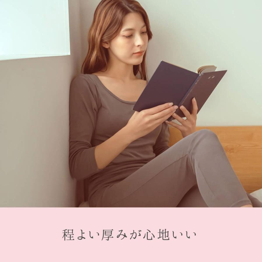 シルク フライス インナー シルク100% レディース 冷え症 敏感肌Tシャツ Uネック クルーネック 下着 絹屋 | 絹屋 | 08