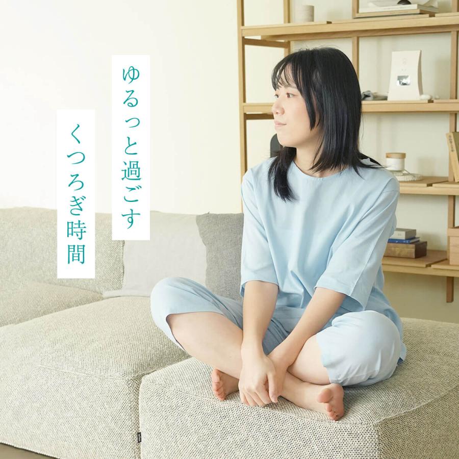 パジャマ 日本製 綿100％ 高島ちぢみ ユニセックス 上下セット 涼綿 |  | 05