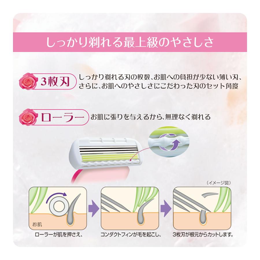 FEATHER（フェザー） フェザー安全剃刀 マーメイド 替刃 ピンク 3コ入