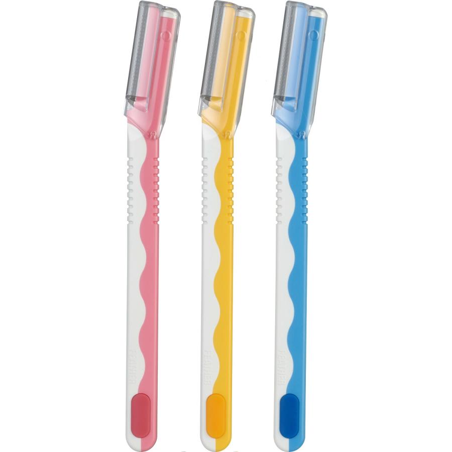 Piany フェザー安全剃刀 ピアニィ フェイス用 ガードつき カミソリ 3