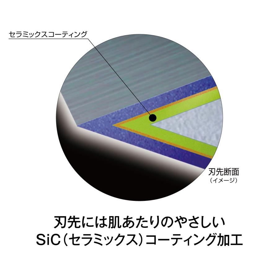 フェザー安全剃刀 エフシステム サムライエッジ 替刃 ８コ入 髭剃り 日本製  T字カミソリ かみそり カエバ｜feather-safetyrazor1｜05