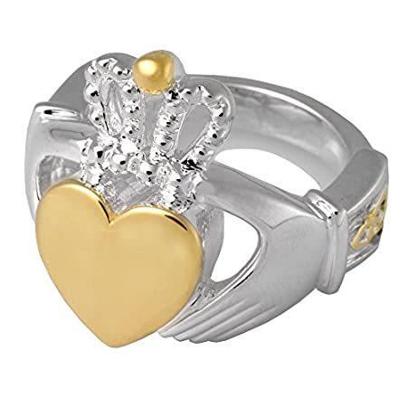 Memorial Gallery 2015S-5 Claddagh Ring Sterling Silver Two Tone Cremation P 好評発売中