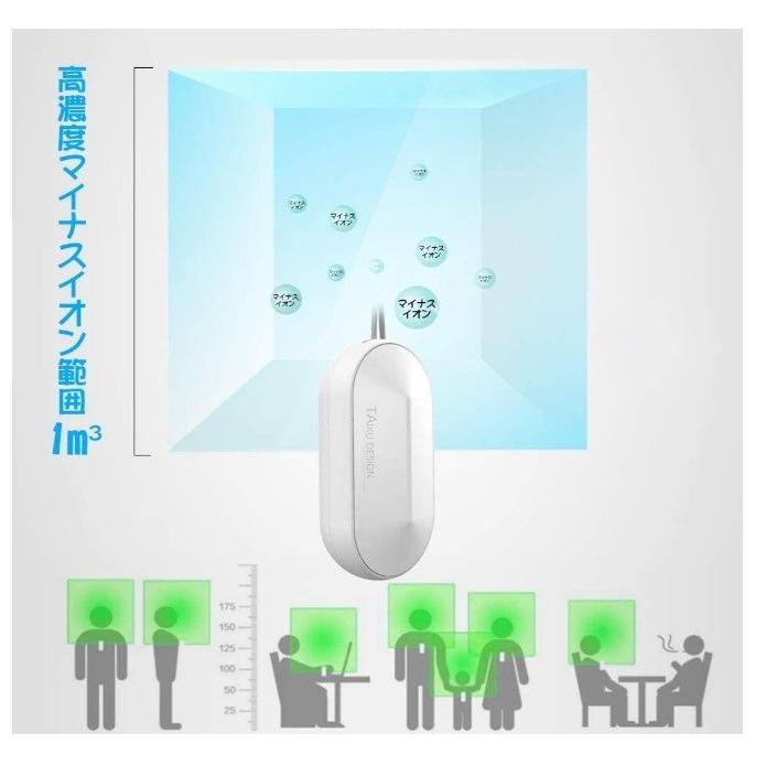 PersonaI 携帯用 空気清浄機 ホワイト 携帯用小型空気清浄機 Air