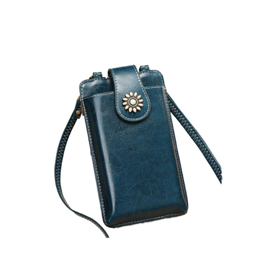 本革レザー スマホショルダー スマホポーチ レディース