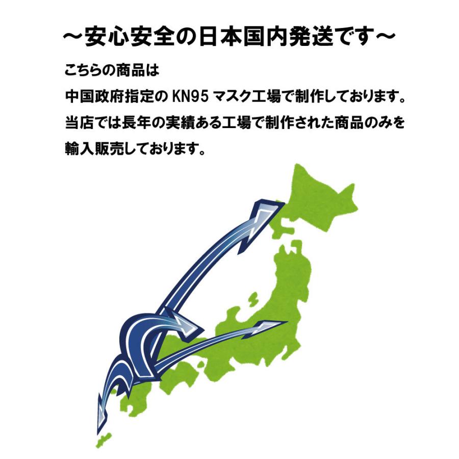 お特用 KN95マスク 不織布マスク 使い捨て ホワイト グレー 灰色 高機能5層構造 ナノマスク 立体マスク 耳が痛くならない 100枚 個別包装 フェザーストア｜featherstoa｜07