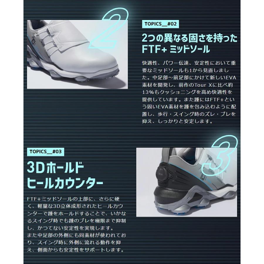 フットジョイ（FOOTJOY） ツアーアルファ シングル BOA ソフトスパイク ゴルフシューズ TOUR ALPHA SINGLE BOA 55524 55521 55522 53375 日本正規品｜feaz｜08