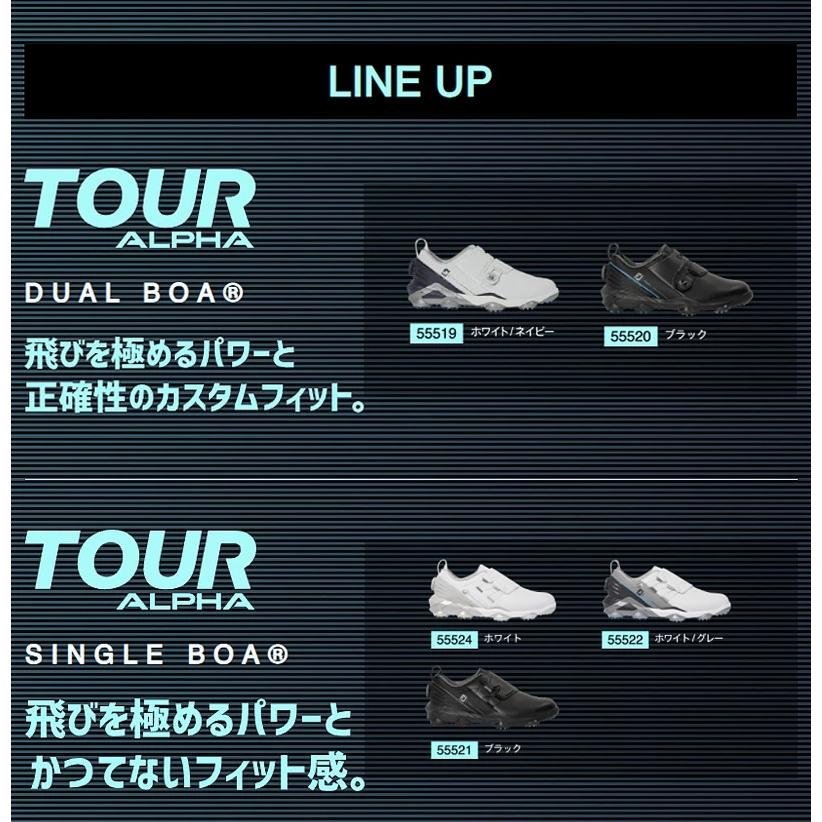 フットジョイ（FOOTJOY） ツアーアルファ シングル BOA ソフトスパイク ゴルフシューズ TOUR ALPHA SINGLE BOA 55524 55521 55522 53375 日本正規品｜feaz｜10