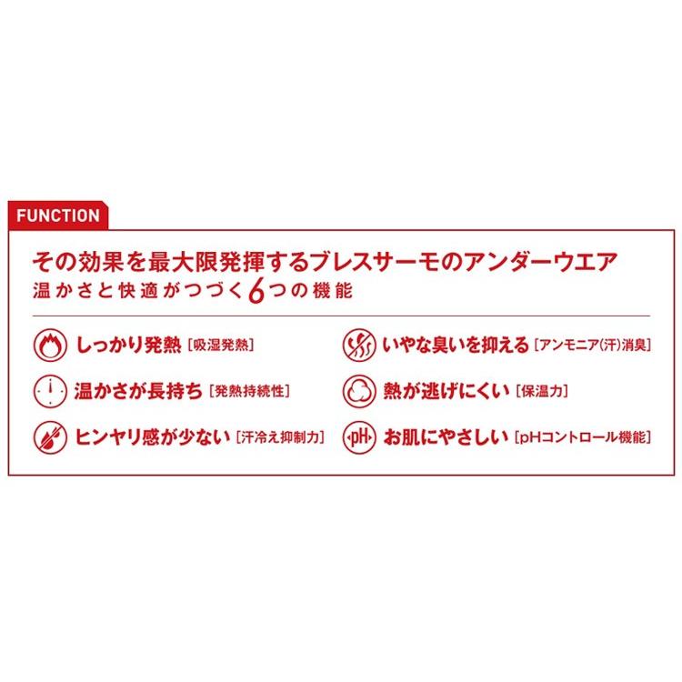 MIZUNO（ミズノ） ブレスサーモ 吸湿発熱 ウール ヘビーウエイト