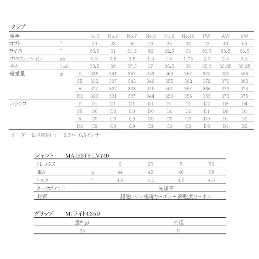 マジェスティ レディース アイアン パーセック MAJESTY PARSEC マジェスティ レディース アイアン パーセック MAJESTY PARSEC