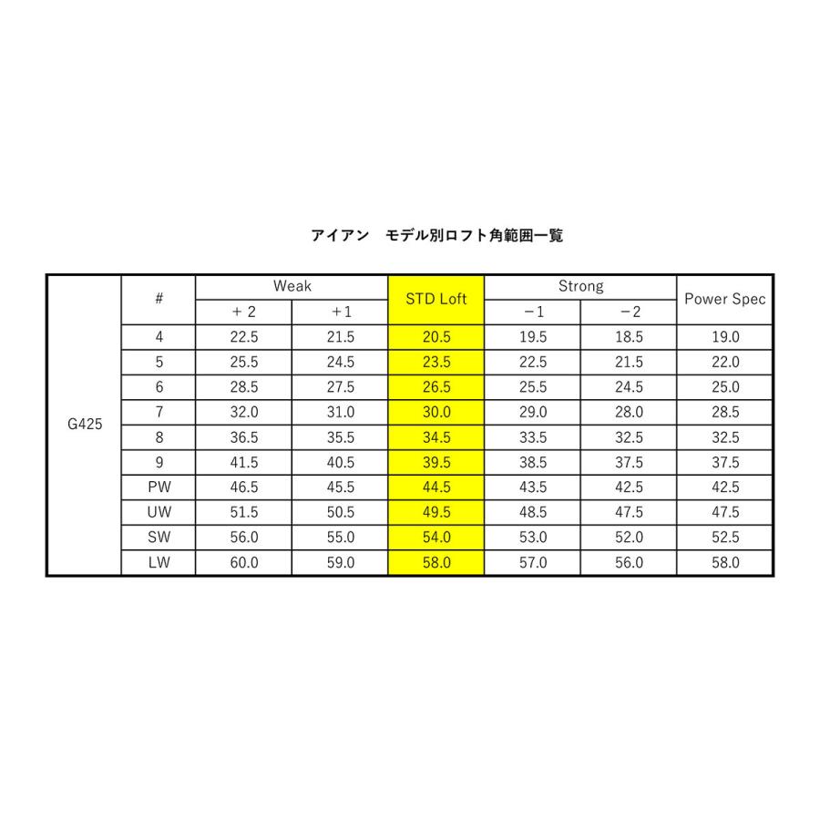 PING PING(ピン) G425 アイアン スチール 単品 カスタム 受注 PING PING(ピン) G425 アイアン スチール 単品 カスタム 受注
