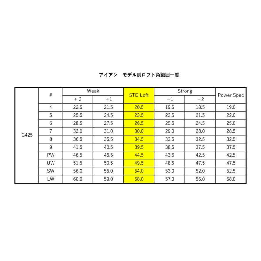 PING（ピン） G425 アイアン スチール 単品 完全受注生産 日本正規品 追加注文のみ受付｜feaz｜14