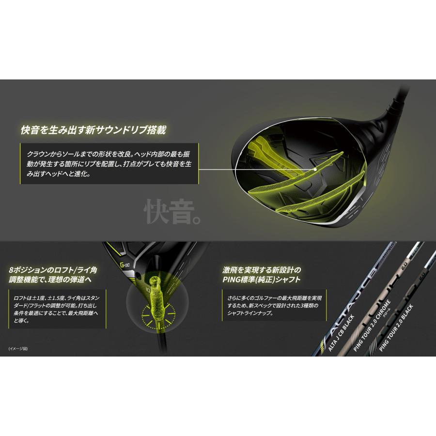 PING（ピン） G430 MAX SFT ドライバー 標準品 ALTA J CB BLACK PING TOUR 2.0 CHROME  65 日本正規品｜feaz｜07