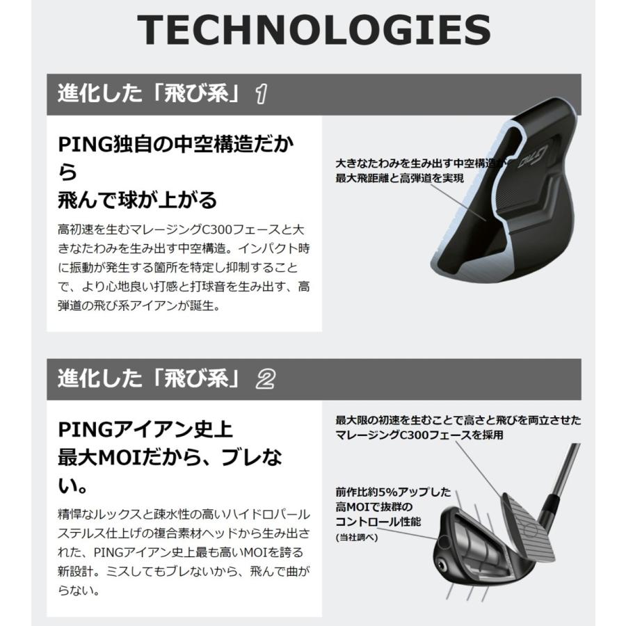 PING PING（ピン） G710 アイアン カーボン 単品 カスタム 左右 日本