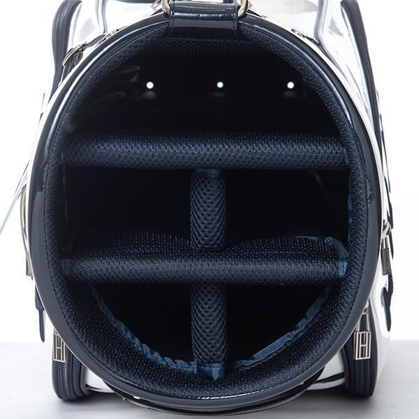 トミーヒルフィガー　ゴルフ　キャディバッグ　カート式　合成皮革　エナメル トミーヒルフィガー ゴルフ キャディバッグ カート式 合成皮革