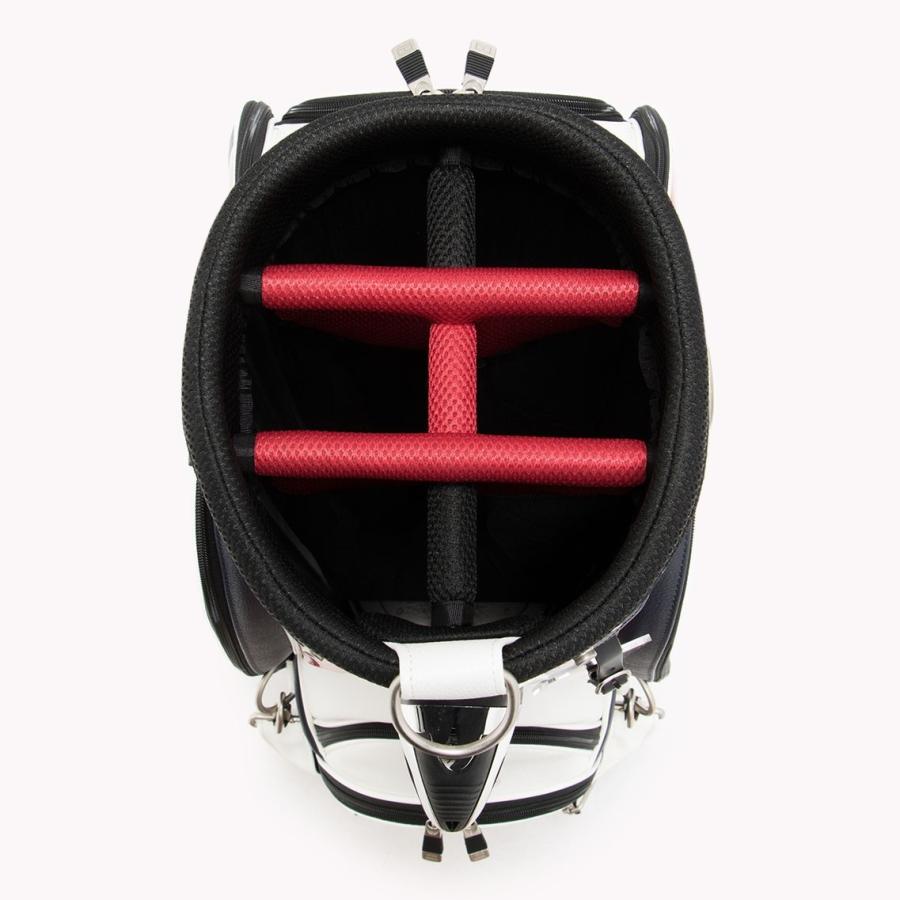 美品トミーヒルフィガーゴルフ/THE FACEキャディバッグ/THMG7SC1 TOMMY HILFIGER GOLF トミー ヒルフィガー ゴルフ THE FACE