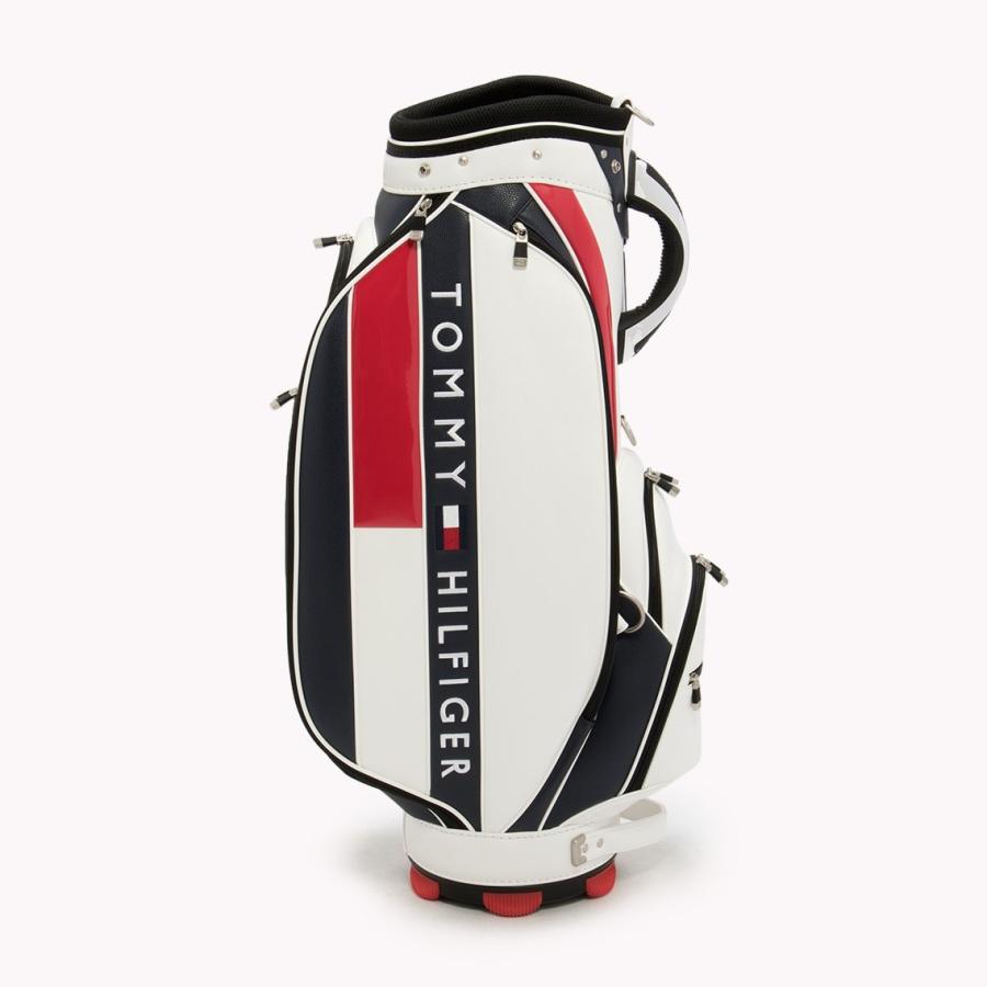 美品トミーヒルフィガーゴルフ/THE FACEキャディバッグ/THMG7SC1 TOMMY HILFIGER トミー ヒルフィガー ゴルフ THE FACE キャディバッグ