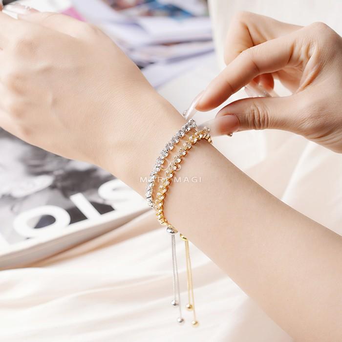 marimagi ブレスレット クローバー 金属アレルギー対応 アクセサリー コーティング ジルコン 18k ゴールド シルバー925 ジルコニア サークル オフィス おしゃれ |  | 02