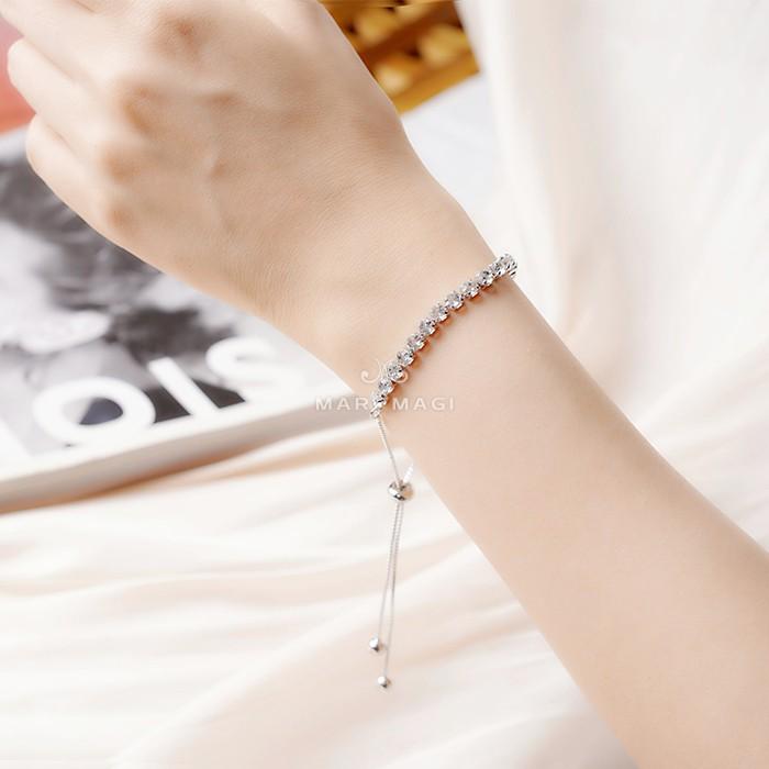 marimagi ブレスレット クローバー 金属アレルギー対応 アクセサリー コーティング ジルコン 18k ゴールド シルバー925 ジルコニア サークル オフィス おしゃれ |  | 03